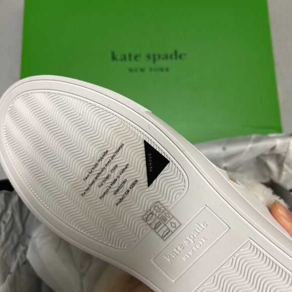 Kate Spade Fez Mule Winter Lace Up Lined Sneakers - Picture 9 of 10